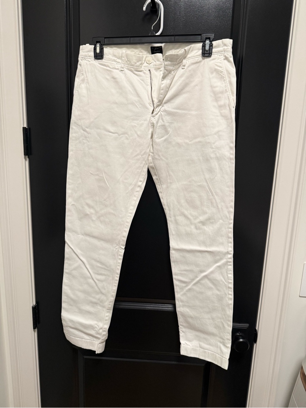 Men's White Casual Chino Pants